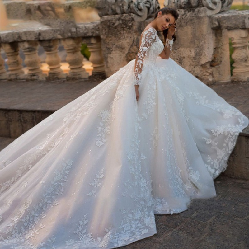 VESTIDO DE NOIVA MANGA LONGA MODELO VERONE